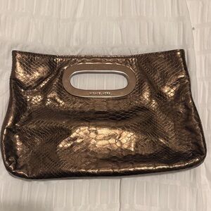 Michael Kors Metallic Bronze Clutch